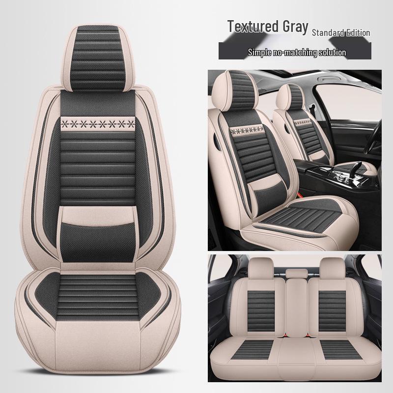 Linen Car Seat Cushion for Dongfeng Peugeot Models: 4008, 206, 207, 307, 408, 308, 2008, 5008