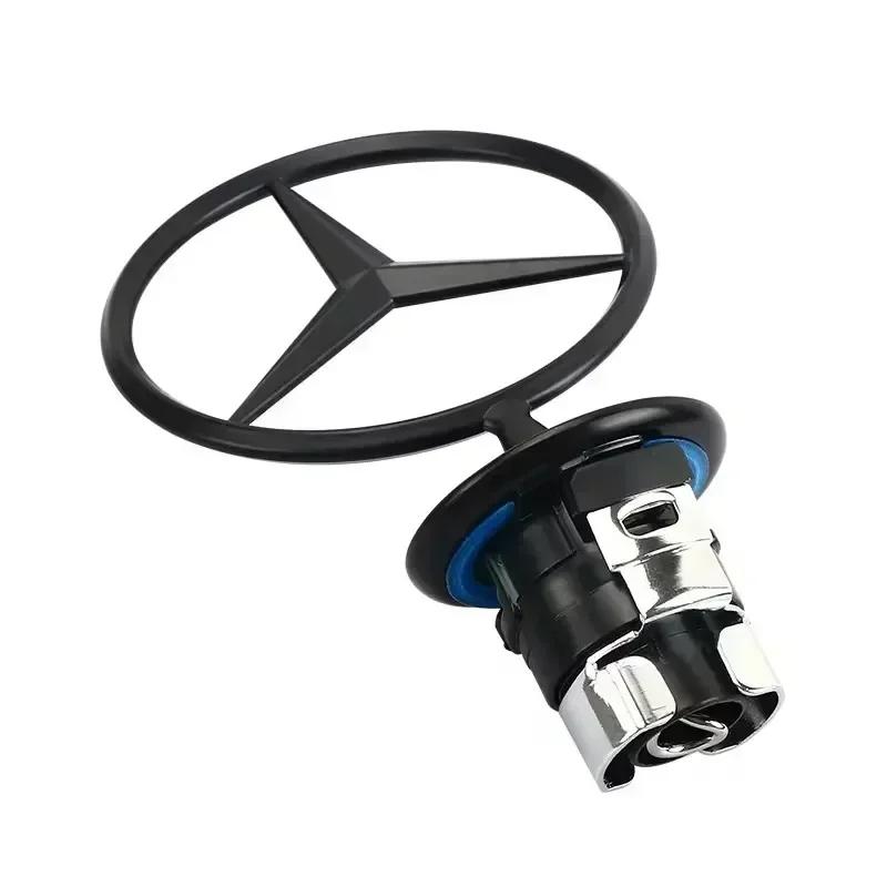 AABID1 Car for Mercedes benz AMG Mercedes Benz emblem Star Bonnet Car Hood Front Chrome Logo for Mercedes E S Class w204 w211 w