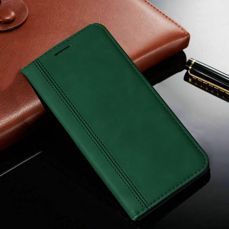 

Противоударный кожаный чехол-раскладушка для телефона Samsung Galaxy A04S A14 A34 A54 A23 A33 A53 A13 4G 5G S21 FE S22 S23 Ultra Plus, чехол-подставка с гнездом для карты For Samsung Galaxy A14 зелёный