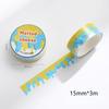 Beautiful Wash Tape Flower Plant Japanese Masking Adhesive Tape Decors Scrap Booking Sticker Label