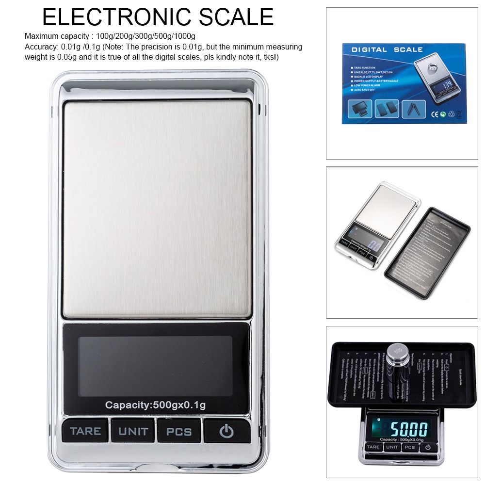 

Mini Pocket Electronic Jewelry Scale Digital Scales LCD Display Weight Balance Scale