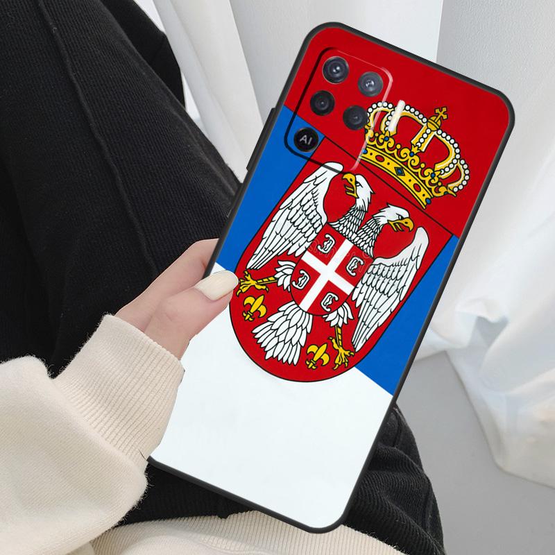 Flag of Serbia Serbian Case For Oppo A18 A38 A58 A78 A98 A80 A60 A40 A96 A76 A16 A94 A74 A54 A15 A17 A57 A77 A5 Pro