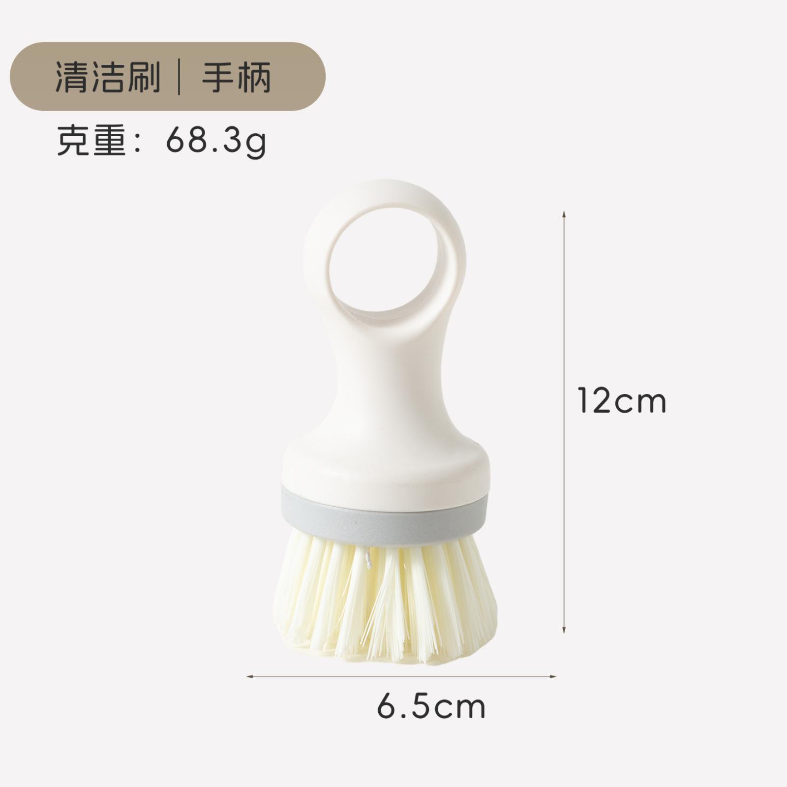 Long-handled Pot Brush With Fiber Bristles, Wood Handle, Kitchen Pot And Dish Cleaning Brush, Must-have Kitchen Tool, Household Pot Brush One Size белый