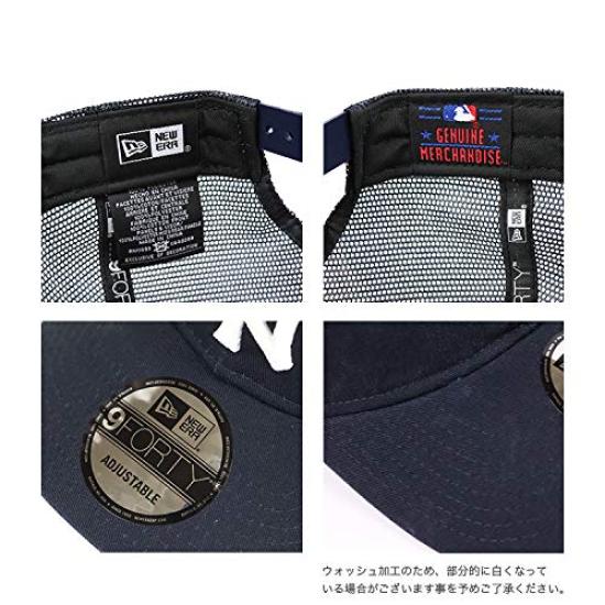 [New Era] Mesh Cap for Men and Women, 9FORTY Trucker 9Forty Adjustable Cap Hat MLB Major League Baseball SpringSummer Red Sox Navy [Used]