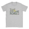 The Stone Roses Logo T Shirts for Men Pure Cotton Funny T-Shirt Round Neck Christmas Tour Tee Shirt Short Sleeve Clothing Summer