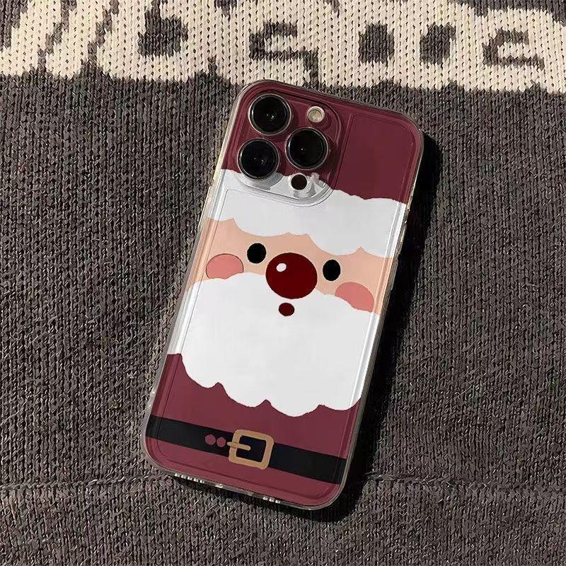 Capa de Celular Desenho de Boneco de Neve de Natal Para iPhone 16 15 11 12 14 13 Pro Max Mini XS Max XR SE 7 8 Plus Capas de Silicone Macio
