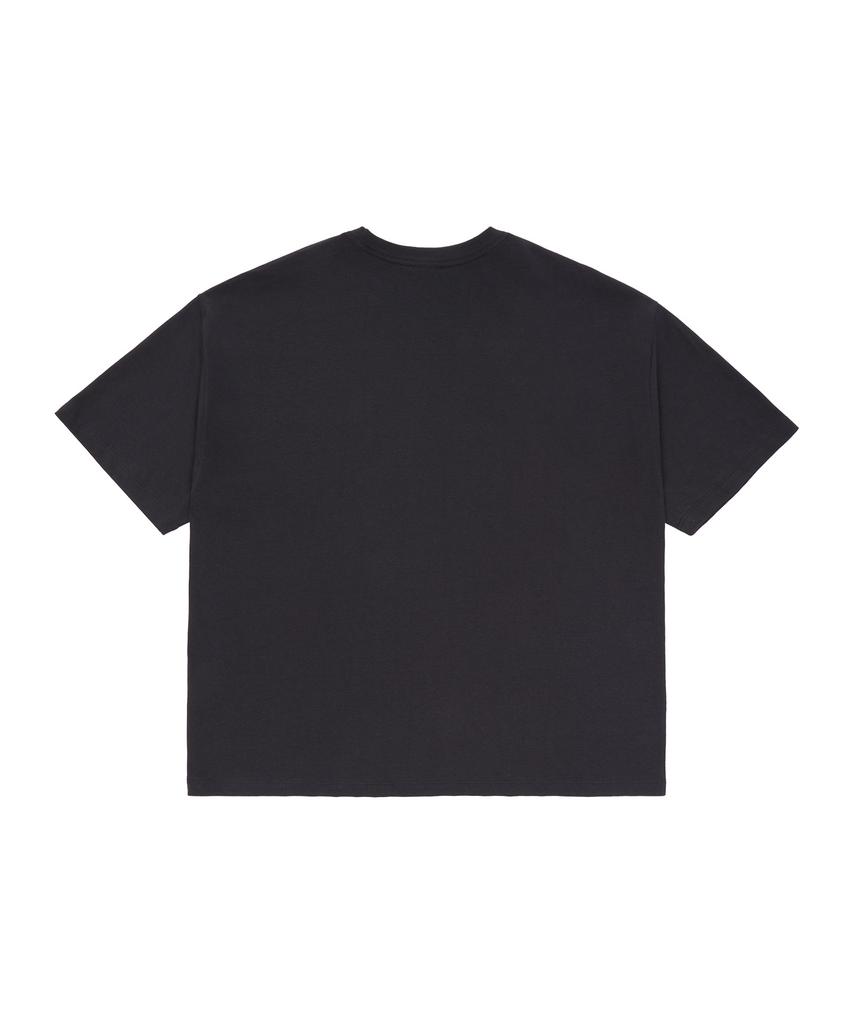 Yunibeoseugameonteu Dot Signed T-Shirt_Charcoal