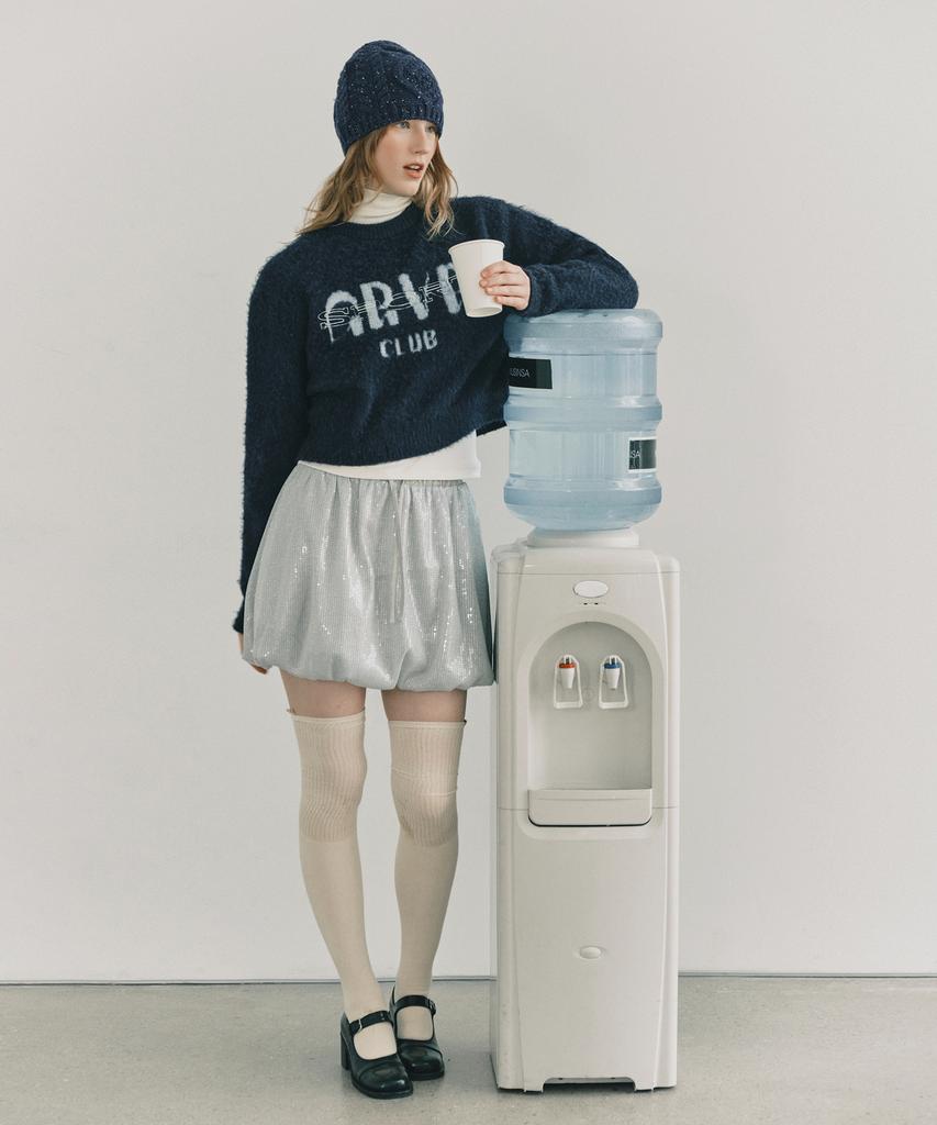 Grove Grvr Sports_Sequin Skirt_Grey