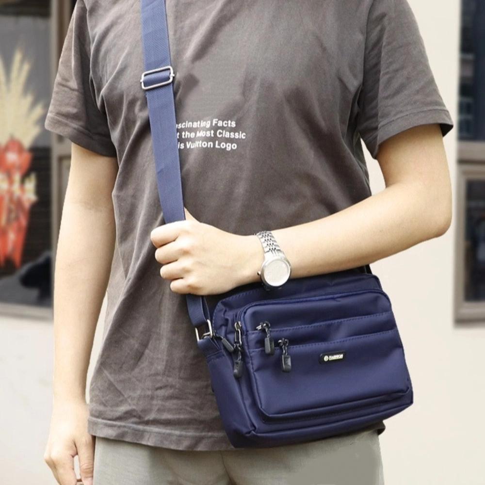 Large Capacity Business Shoulder Bag Lightweight Small Square Bag Men Crossbody Bag  Sports