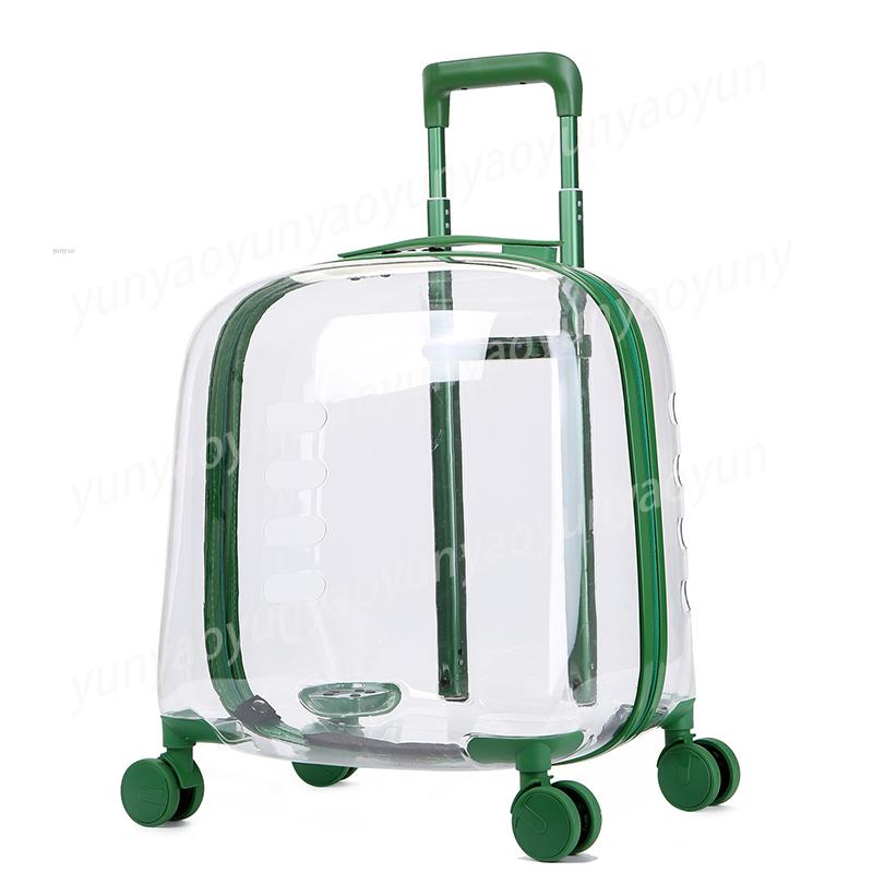 Transparent Space Capsule Pet Outing Bag - Portable Cat and Dog Backpack, Large-capacity Travel Pet Suitcase