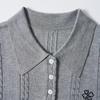 Northern Deer Lyocell-Triacetate Old Money Style Women's Polo Collar Knit T-Shirt