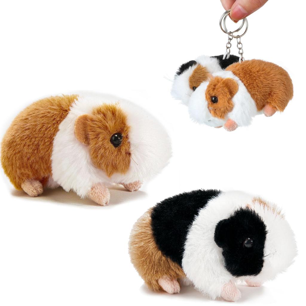 Set of 2 Cute Guinea Pig Stuffed Animals with Small Plush Toys for Party Gift Carnival and Birthday Gifts [Litherr S] Chains, Favor, Bags, Prizes,