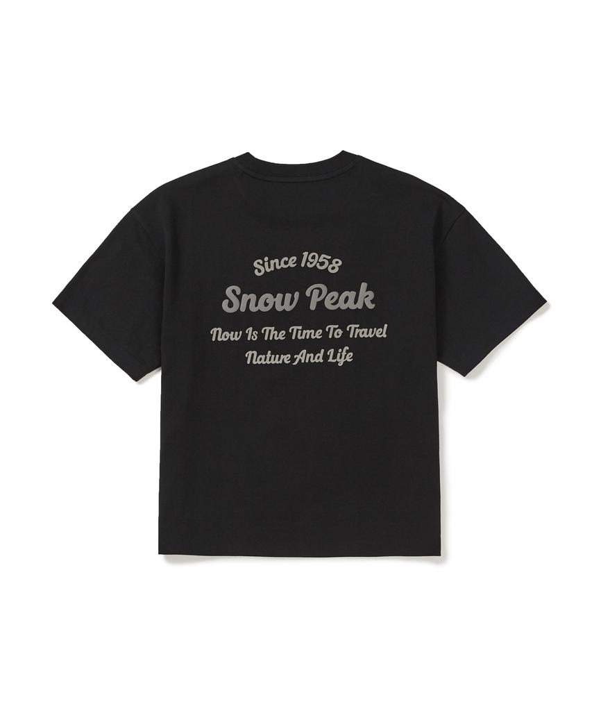 SNOWPEAK APPAREL Aerocool Women'S Color Semi-Crop Short Sleeve T-Shirt (S25Mwfts77) Black