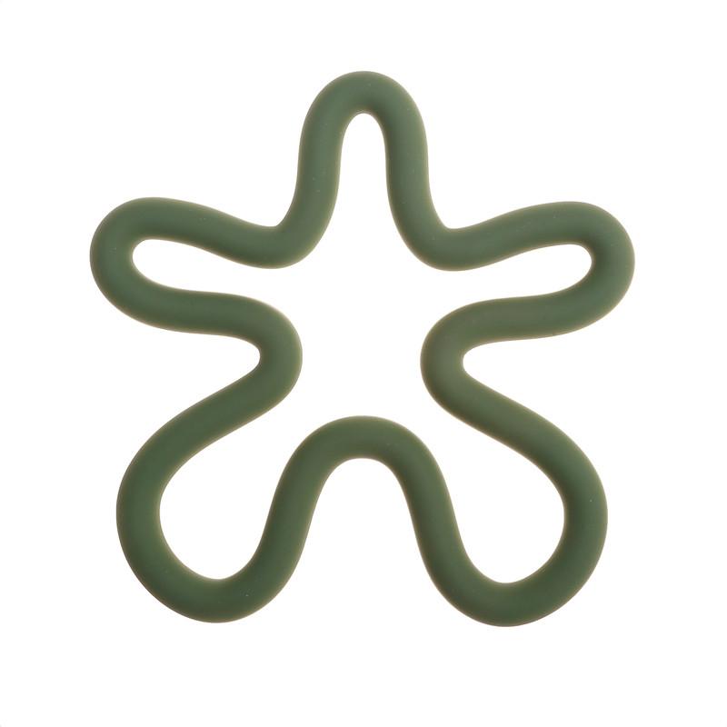 

Geometrical Heat Resistant Silicone Mat Drink Cup Coasters Non-slip Pot Holder Table Placemat Kitchen Accessories Coasters Pads 16.5X16.5X0.9cm зелений