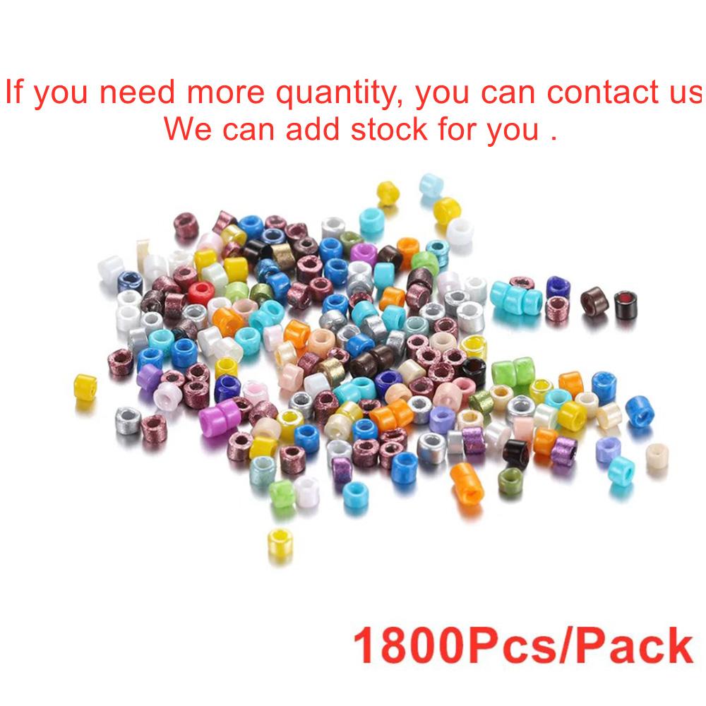 1800Pcs/Lot 2mm Color Czech Glass Seed Spacer Beads for DIY Craft Earrings Bracelet Necklace Jewelry Making Findings Accessories