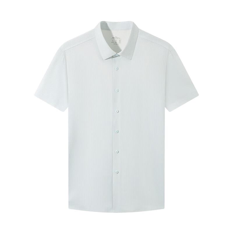 Seven Men's Seamless High-Elastic Printed Short-Sleeve Shirt