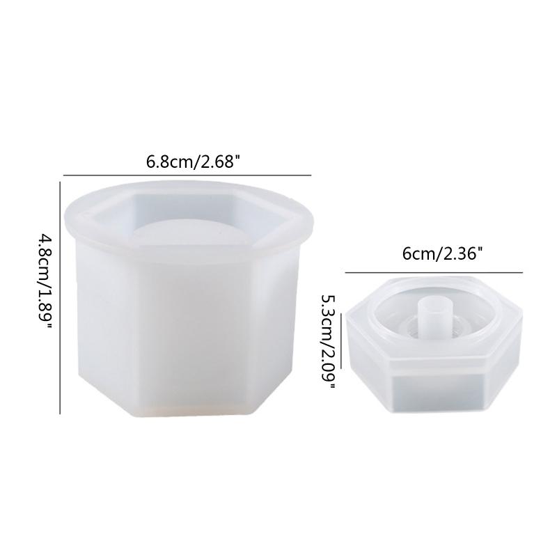 DIY Jewelry Container Silicone Molds Bottle Casting Molds Storage Jar Epoxy Resin Molds for Resin Crafts Bottle Storage