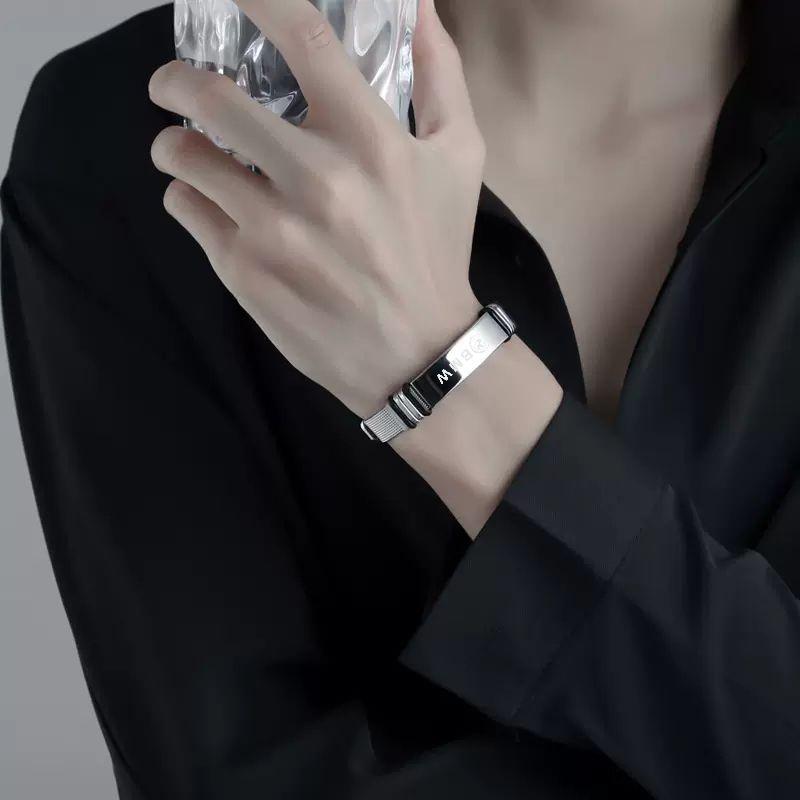 For BMW 50th Anniversary G20 G30 G32 E90 E84 F48 F39 Personalized Trendy and Versatile Adjustable Stainless Bracelet Decoration