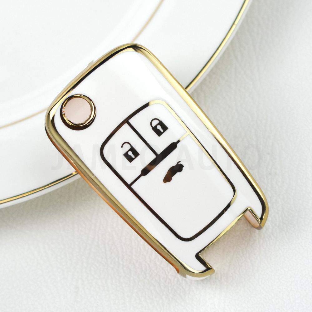 2/3/4/5 Buttons Car Flip Key Cover Case For Chevrolet Cruze Aveo For Buick Opel Corsa Antara Zafira Meriva Insignia Keychain