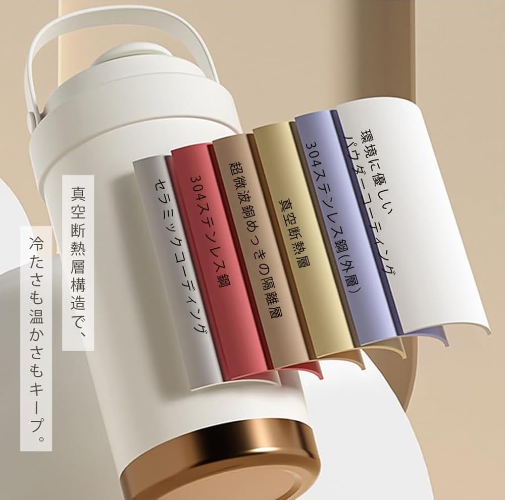 500ml Ceramic Tumbler with Vacuum Keeps Hot or Portable Coffee Water Extendable Lid Included Straw, Insulated, Double-Layered Design, Cold, Cup,