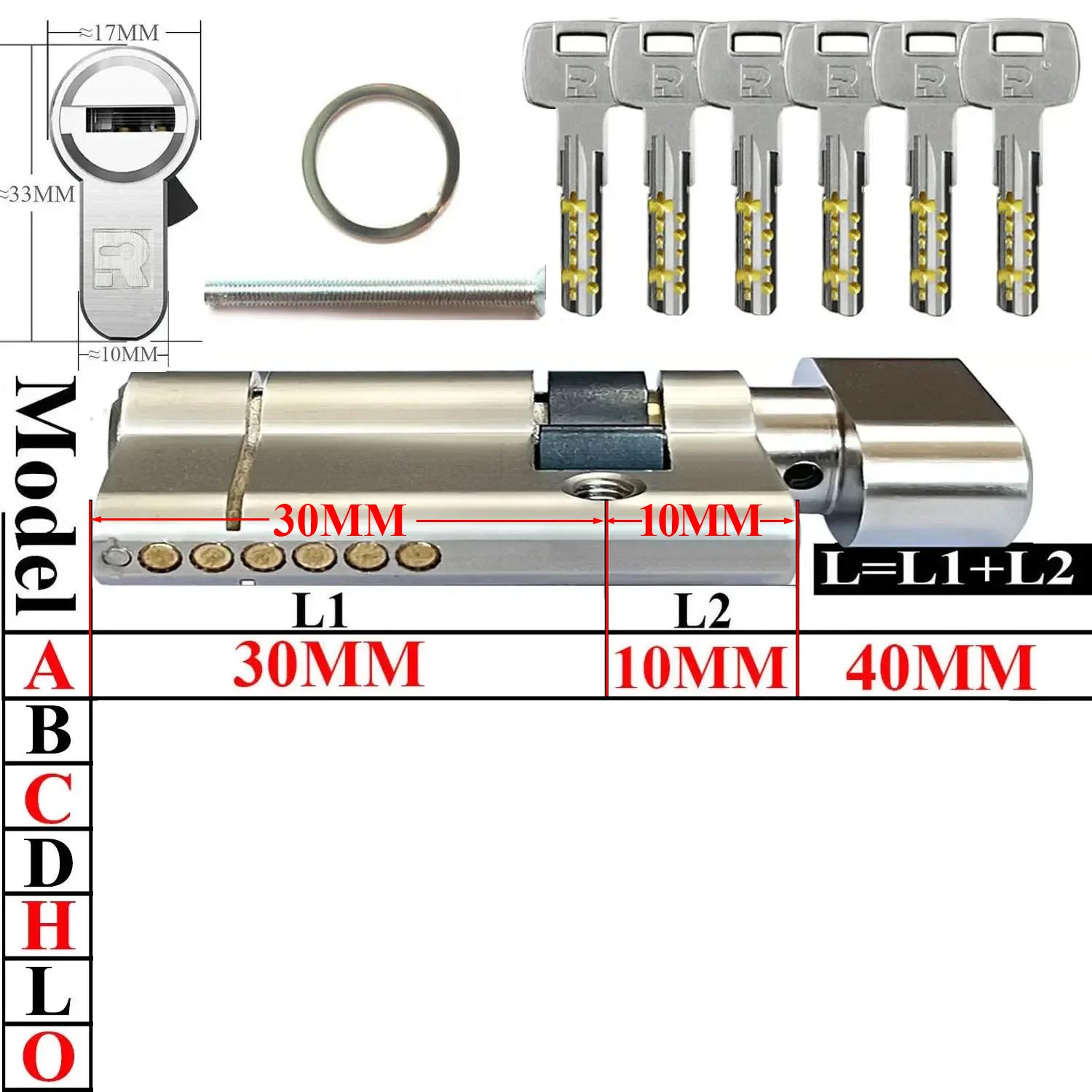 European standard high quality lock cylinder Entry door lock Outdoor door lock Cylinder door 11-pin anti-theft cylinder A