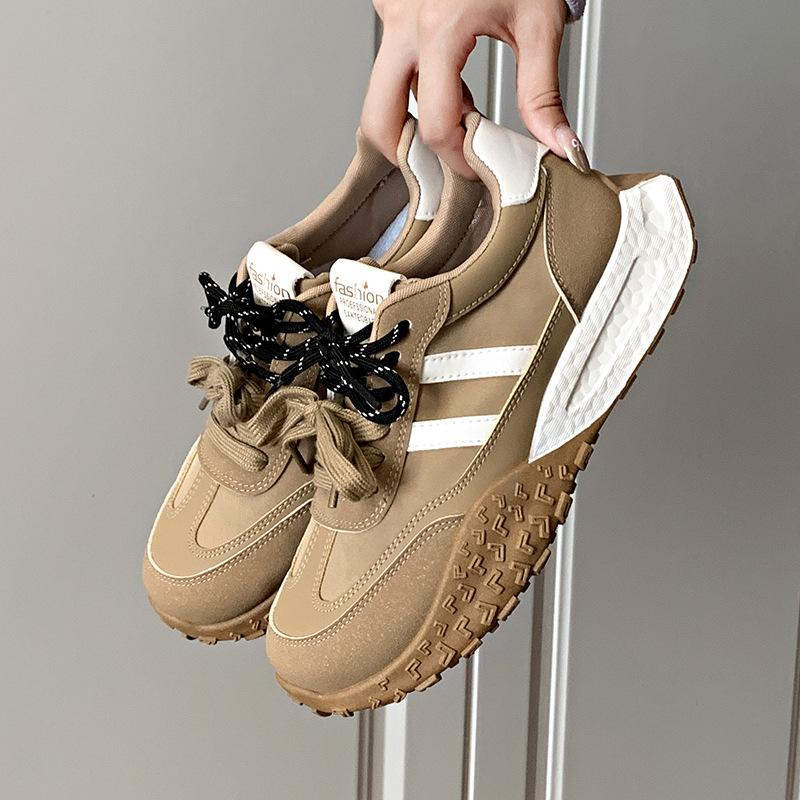 2025 Autumn New Korean Version Breathable Forrest Gump Shoes Female Ins Student Casual Shoes Female Platform Running Shoes JCF2608