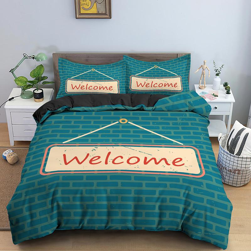 Coffee Cake King Queen Duvet Cover Lovely Afternoon Tea Drawing Bedding Set For Adult Western Drink 2/3pcs Polyester Quilt Cover