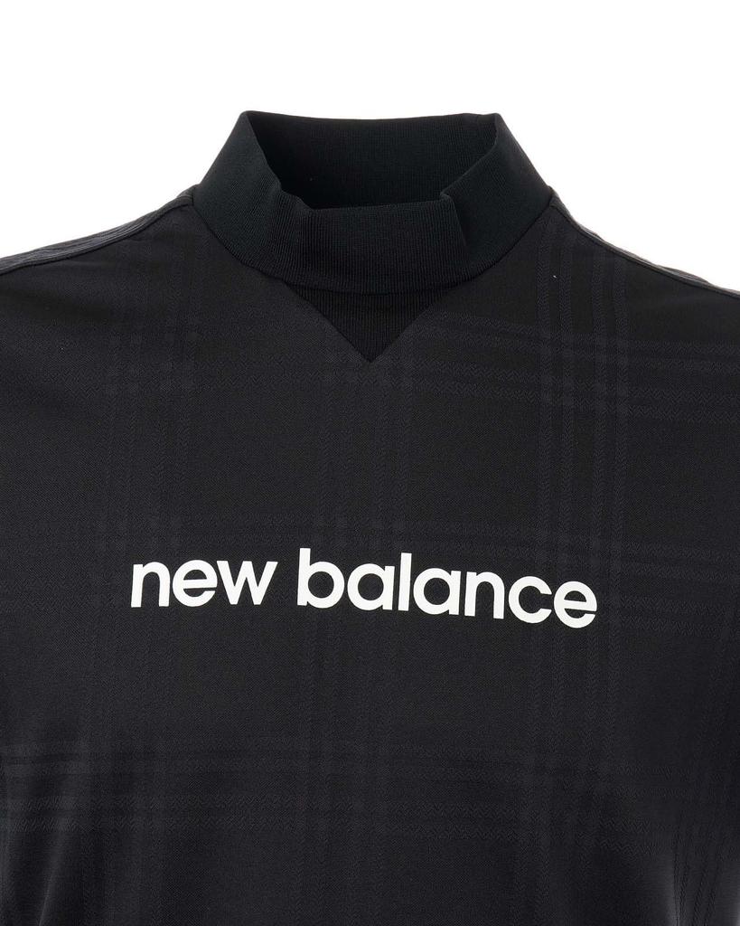 Golf Short Sleeve Mock Neck Shirt Quick 6 [New Balance] Men's (Moisture Absorbent, Drying, Stretchy) / 012-5166003 010_Black [LL]