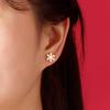 Accessories Christmas Element Necklace New Year'S Snowflake Creative Simple Personalized Stud Earrings Necklace Set