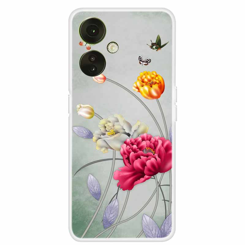 For OnePlus Nord CE 3 Lite 5G Case Clear Lovely Cats TPU Soft Silicone Phone Cover For One Plus Nord CE3 Lite 5G Bag Transparent
