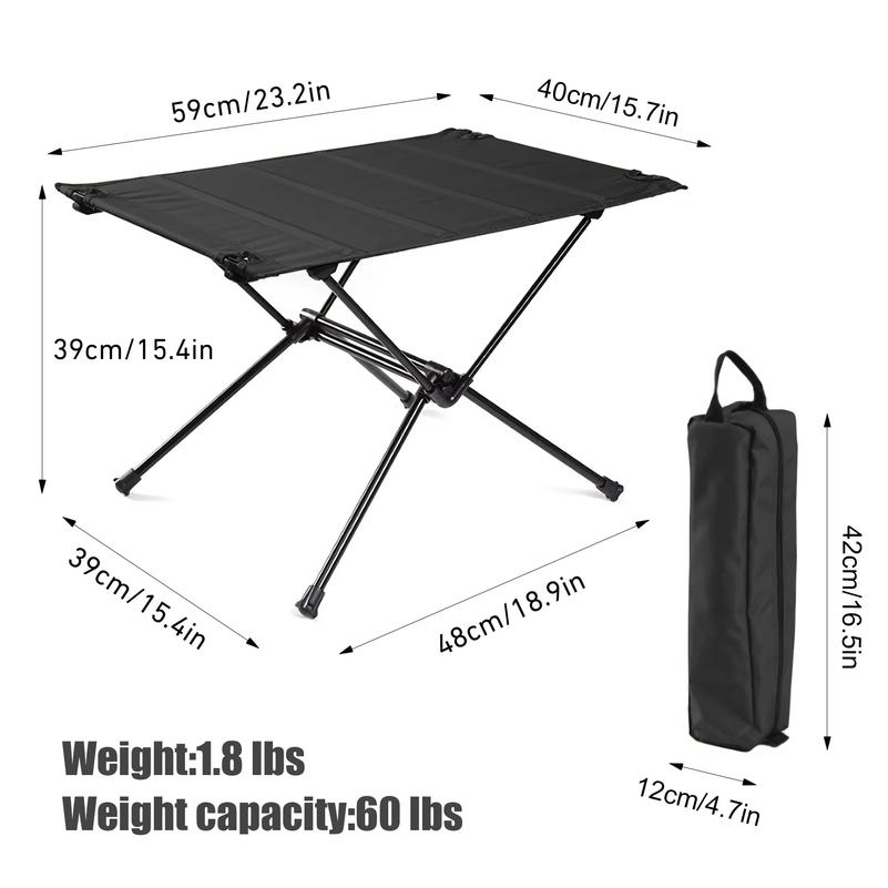 Camping Folding Table Lightweight 1680D Oxford Roll-Up Table Portable Aluminum Alloy Tourist Tables for Outdoor Picnic