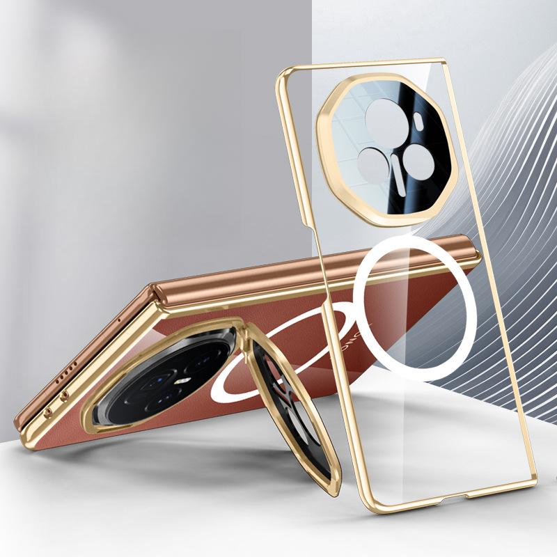 It Is Suitable for The HONOR Magic V3 Phone Case Stand, Featuring A Magnetic Transparent Full-case Shockproof, Simple and High-end Casing