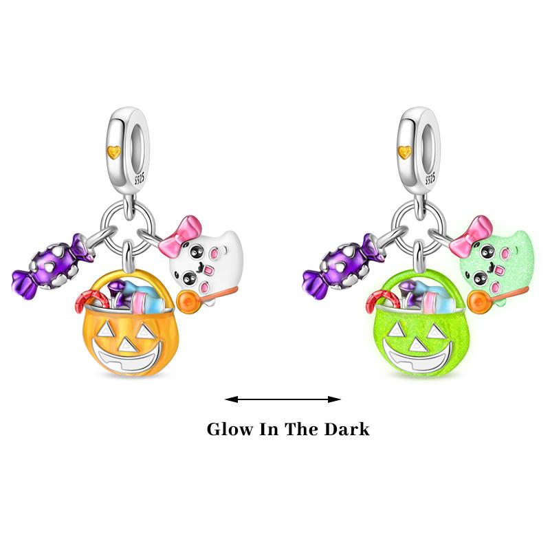 Copper Color Fireflies Bees Stars Turtles Luminous Charms Beads Fit 3Mm Original Bracelets Diy Jewelry Gift