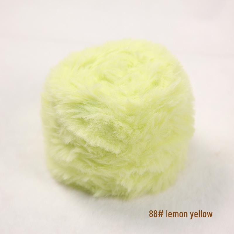 Gradient Dyed Faux Fur Hand-Spun Mink Velvet Yarn – Perfect for DIY Chunky Scarves and Hats