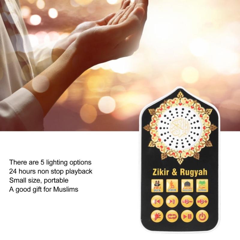 Islamic Hymn Audio Speaker Night Light Arabic Quran Audio Player With 140 Scriptures