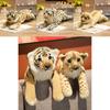 Adorable Plush Lion Tiger Leopard Stuffed Animal Toy For Kids Soft Cuddly Gift