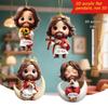 Cartoon cute child prayer 2D acrylic flat pendant ornament Easter Halloween Christmas pendant
