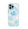 Gradient Love Smiley Liquid Glass Case for iPhone 11 Pro Max/XS/12 - Full Protection & Anti-Fall Lens