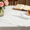 2Pcs French Lace Cotton Ladies Handkerchief with Lace Edge Handkerchiefs Breathable Ladies Hankies for Outdoor Commuting