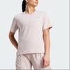 Adidas Round-Neck Logo Print Comfort T-Shirt Women Tops Magenta IT8298