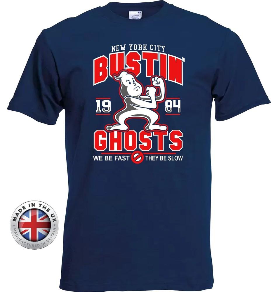 Ghostbusters Tshirt Bustin Ghosts Printed Cotton T Shirt UnisexLadies Fitted 3XL