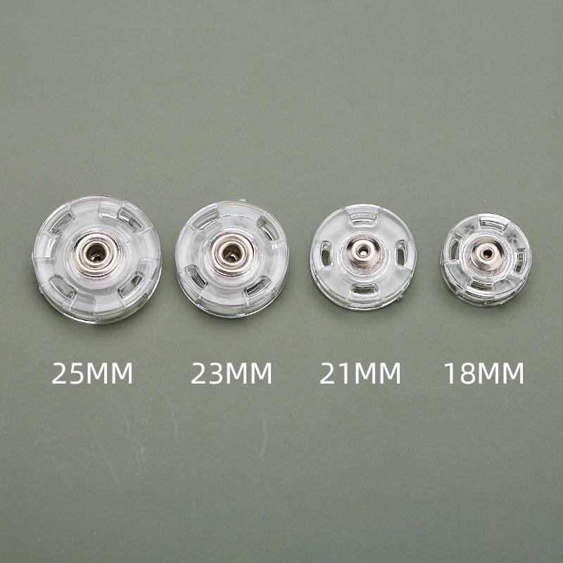 Transparent Invisible Snap Button for Cardigans and Wool Coats - Anti-Exposure Round Press Button