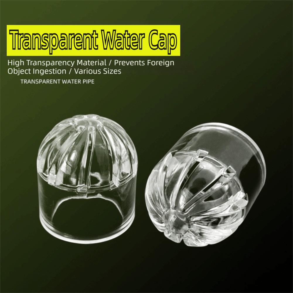 Transparent Aquarium Drain Pipe Cap Breathable Fish Tank Filter Strainer Cap  Aquarium Filtration