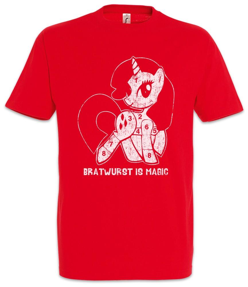 

Unicorn Bratwurst T-Shirt Unicorns Cook Chef Butcher Rainbow Fun Geek Nerd L