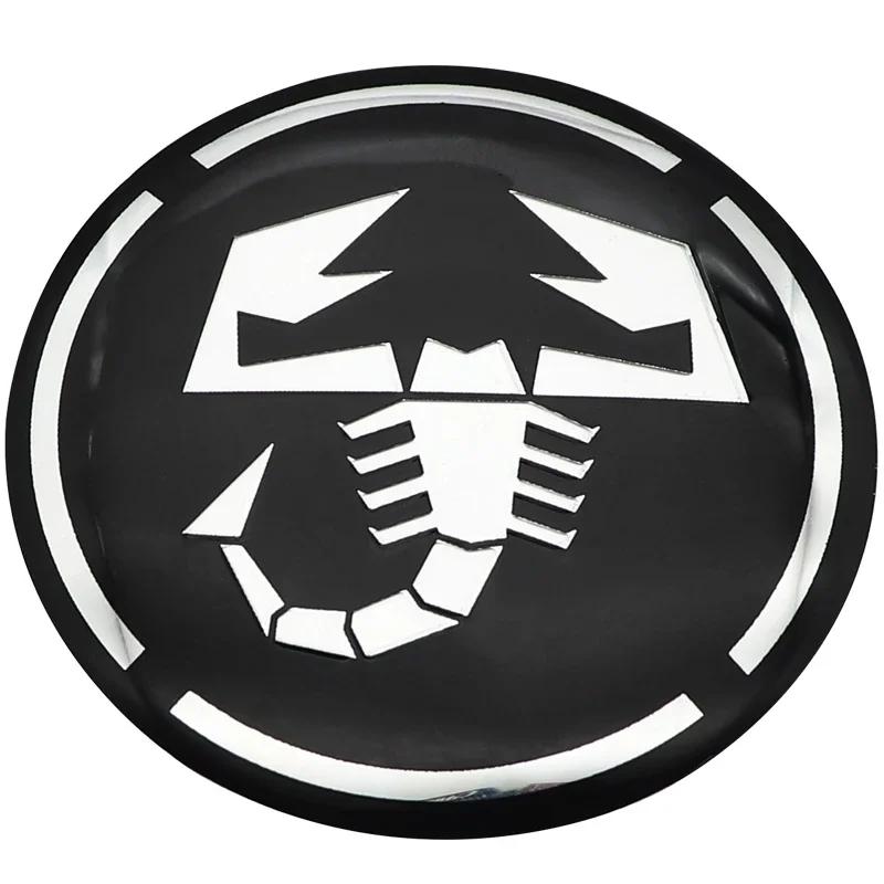 4pcs Hot sale Abarth 56mm logo car emblem Wheel Center Hub auto Rim refit dust-proof badge covers sticker styling accessories