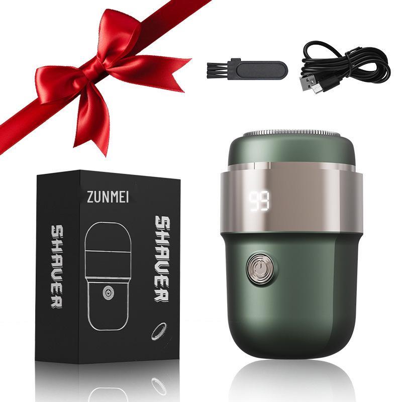 Mini Rechargeable Double-Head Waterproof Electric Shaver for Men - Portable Hair Remover for Travel