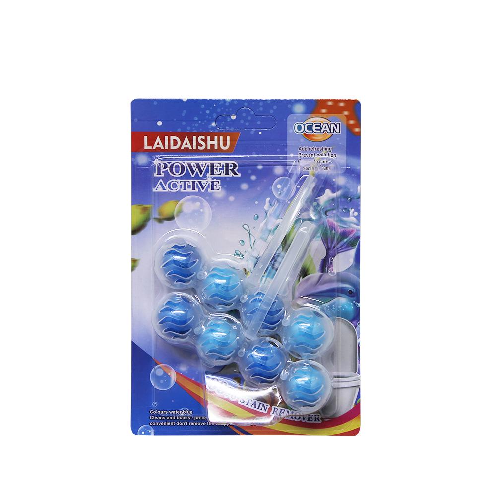 8 ks Modrých bublinkových závěsek na čištění a deodorizaci toaletní mísy