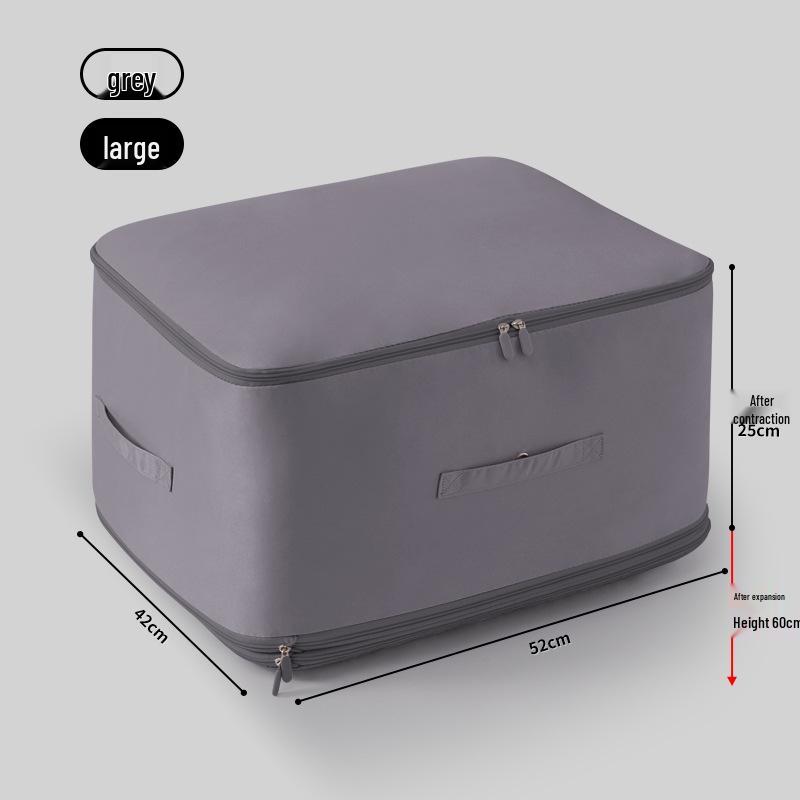 Large Capacity Compressible Storage Bag for Quilts and Jackets