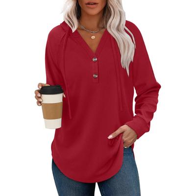 Damen Casual Oberteile Mode Langarm Oberteile