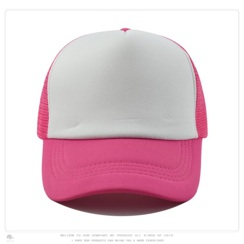 Sponge Baseball Cap, Mesh Cap, Outdoor Sun Protection, Breathable Men's and Women's Whiteboard Hat